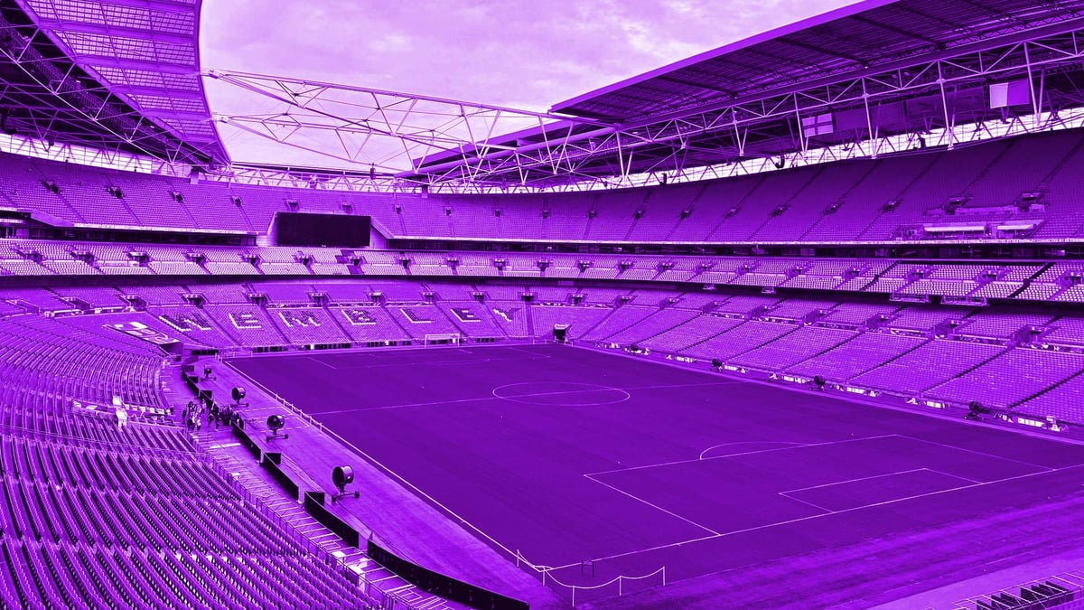 En mäktig fotbollsarena i Premier League