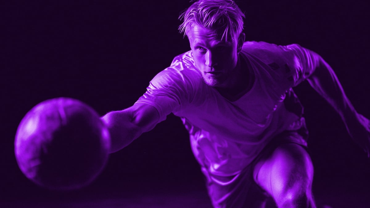 En handbollsspelare i handbolls-EM