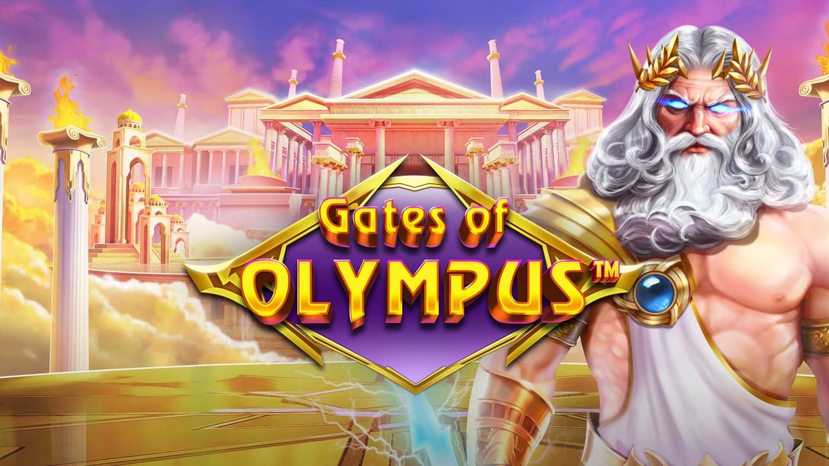 Zeus i slotspelet Gates of Olympus. 