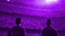 Två La Liga-spelare på en stor arena.